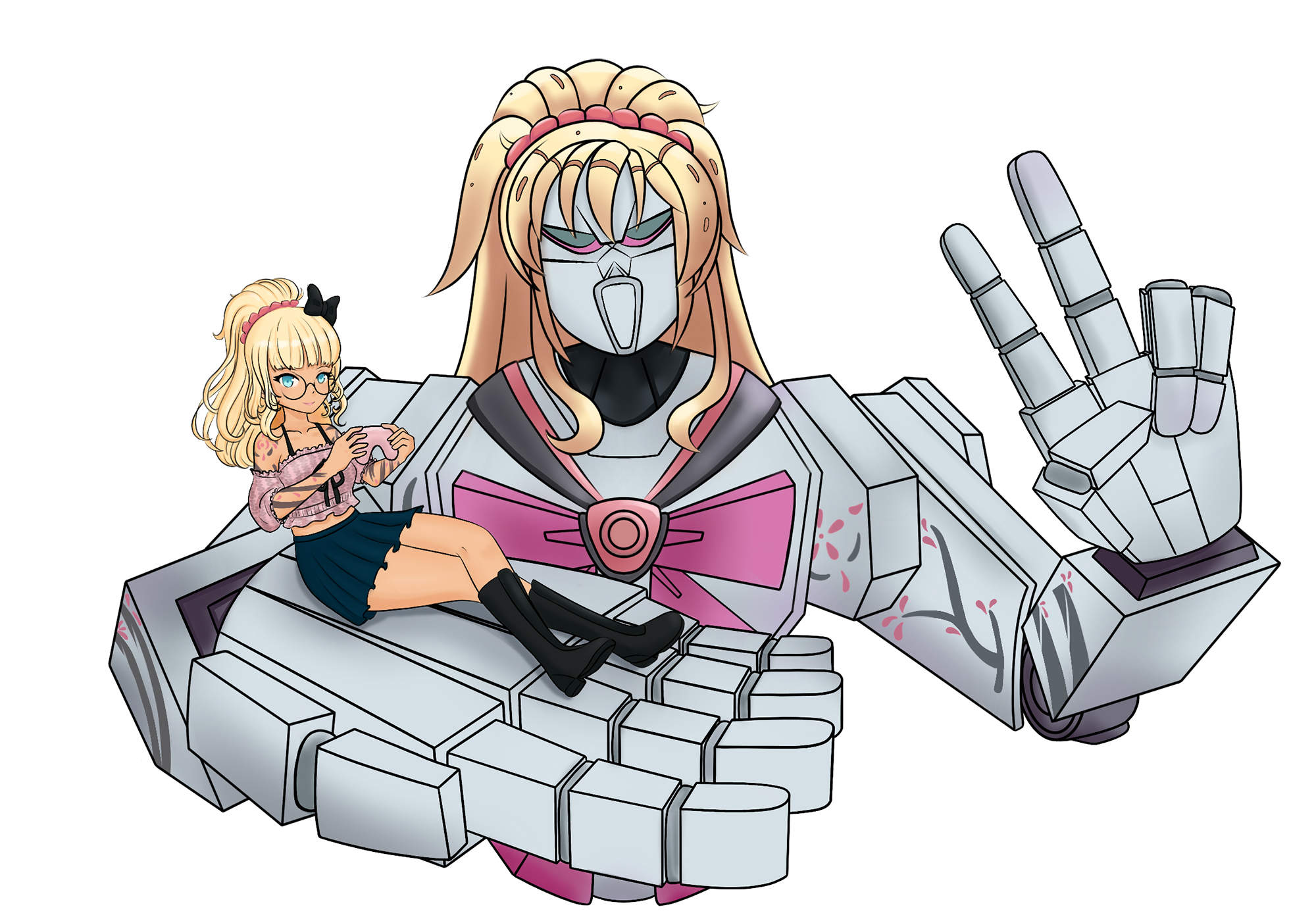 Tomo's K0-GY4RV Gundam (art by Bibi)